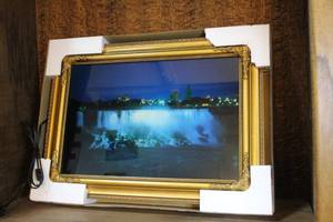 vintage lighted moving waterfall picture see added video