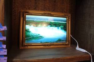 lot 205 image: vintage lighted moving waterfall picture see added video