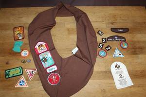 lot 48 image: Girl scout patches