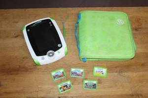 LeapFrog LeapPad educational tablet  with case and games