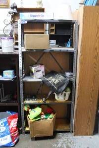 lot 171 image: Metal cabinet (contents not included )