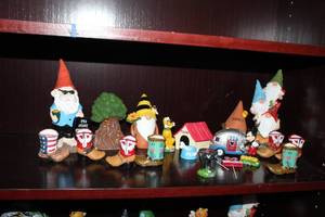 lot 63 image: collection of miniature gnome figurines and more see pictures