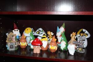 lot 64 image: collection of miniature gnome figurines and more see pictures for details