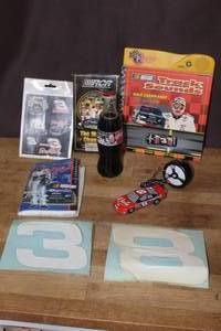 lot 67 image: collection of memorabilia focuses on Dale Earnhardt and Jr