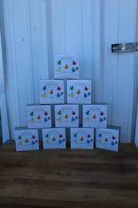 lot 83 image: 10 boxs set of Wondershop Multicolor LED Dewdrop Fairy String Lights all unopened