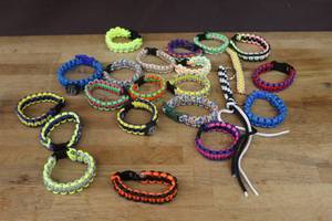 lot 254 image: Paracord bracelets
