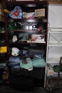 lot 276 image: Everything on brown shelf  (shelf not included)