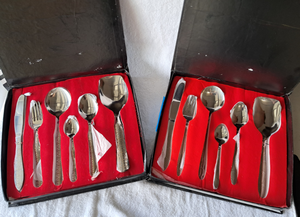 lot 164 image: NEW MHS Cutlery silverware sets, each set serves 6 (Bid is times the quantity of 2)
