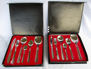 lot 20 image: NEW MHS Cutlery silverware sets, each set serves 6 (Bid is times the quantity of 2)