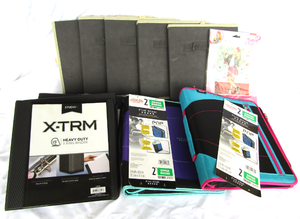 lot 162 image: New storage binders and folding storage boxes