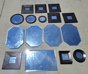 lot 87 image: Assorted wall mirrors framed and unframed