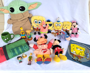 lot 120 image: Assorted cartoon characters, Scooby Doo, Sponge Bob, Star Wars plus