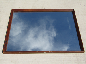 lot 81 image: Large framed mirror 32 x 41
