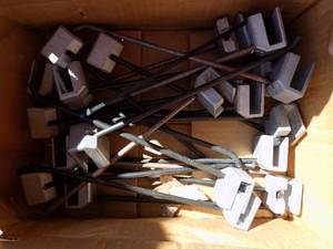 lot 66 image: Silver display grid wall hook