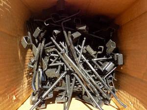 lot 69 image: Grid wall hooks-Black