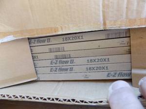lot 100 image: AAF air filters 1x20x1  2 boxes of 12 NIB