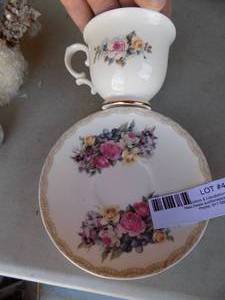 lot 43 image: SANDY LYNAM CLOUGH  -  CUP & SAUCER