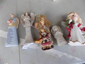 lot 53 image: ANGEL FIGURINES