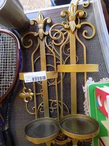lot 220 image: Wall candle sconces