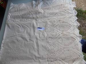 lot 224 image: Plastic lace tablecloth