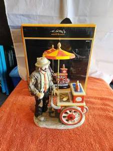 lot 18 image: Vintage Collectible Emmett Kelly Jr. Figurine - signed - with box - 6212 of 7500 - Wheeler Dealer - (F)