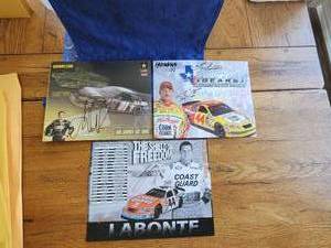 lot 180 image: Collectible Racing Promo handouts - signed at Walter Reed - Terry Labonte, Justin Labonte, and Joe Nemechek