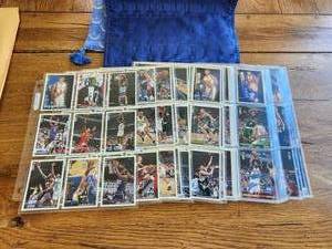 lot 166 image: Selection of 1996 Upper Deck Basketball cards-set - 190 cards in plastic sleeves