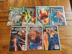 lot 17 image: Vintage lot of 7 - Marvel Comics - Fantastic Four - vintage selection of years