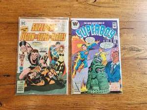 lot 25 image: Vintage DC Comics - SuperBoy $.40 & SuperBoy Legion of Super-Heroes $.30 - vintage selection of years