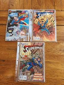 lot 29 image: Vintage Marvel & DC crossover Comics - Silver Surfer & Superman & The New 52 Superman #1-2 -