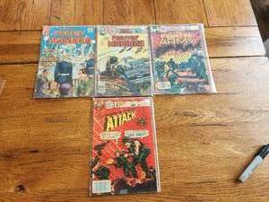 lot 31 image: Vintage lot of 4 - Charlton Comics - Fightin Marines, Fightin Army & Attack - vintage selection of years