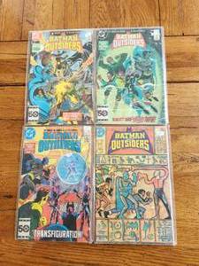 lot 35 image: Vintage lot of 4 - DC Comics - Batman and the Outsiders - .75 cent comics