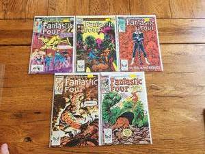 lot 47 image: Vintage lot of 5 - Marvel Comics - Fantastic Four - .60 cent vintage selection