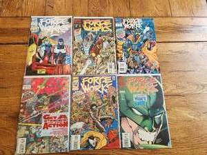 lot 49 image: Vintage lot of 6 - Marvel Comics - Force Works - vintage selection of years