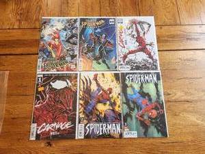 lot 53 image: Vintage lot of 6 - Marvel Comics - Spider-man - vintage selection of years