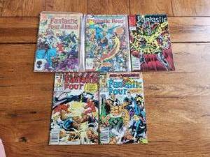 lot 73 image: Vintage lot of 5 - Marvel Comics - Fantastic Four - vintage selection