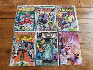 lot 93 image: Vintage lot of 6 - Marvel Comics - The Avengers - vintage selection -