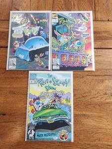 lot 113 image: Vintage lot of 3 - Marvel Comics -The Ren & Stimpy Show - vintage selection - #2,3,4