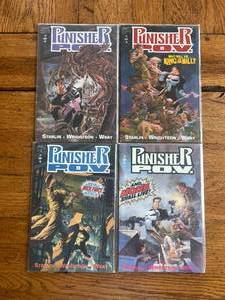 lot 170 image: Vintage lot of 4 - Marvel Comics - Punisher P.O.V. - 1-4of4