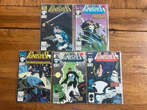 lot 172 image: Vintage lot of 5 - Marvel Comics - The Punisher