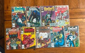 lot 187 image: Vintage lot of 9 - Marvel Comics - The Punisher War Journal