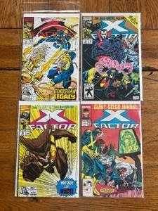 lot 188 image: Vintage lot of 4 - Marvel Comics - X-Factor