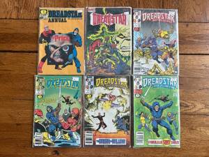 lot 200 image: Vintage lot of 6 - Marvel Comics - Dread-Star and Company