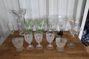 lot 111 image: collection of vintage crystal glassware and more see pictures for details