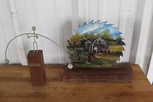 lot 117 image: vintage 1970s kinetic balancing sculpture  And handcrafted decorative piece see. Video