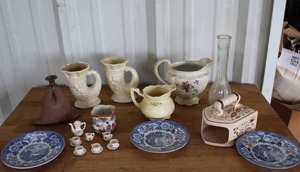 lot 161 image: vintage ceramic items, including miniature dollhouse tea sets and  decorative pitchers. And much more see pictures for details