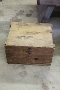 lot 408 image: wood crate may need restoration