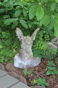 lot 492 image: gothic concrete garden gargoyle statue