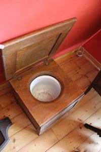 lot 509 image: vintage wooden commode, used for a chamber pot