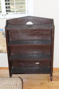 lot 515 image: wooden open bookcase